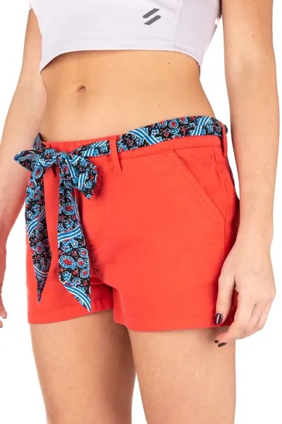 Шорты - красные - нормальная талия SUPERDRY, красный