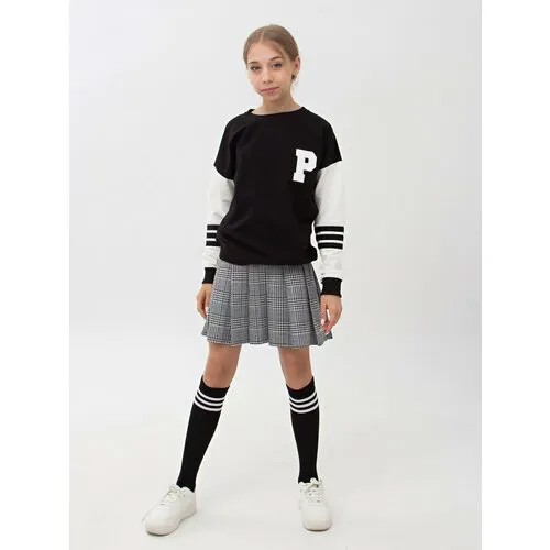 Школьная юбка BrowsKids, размер 140, серый..