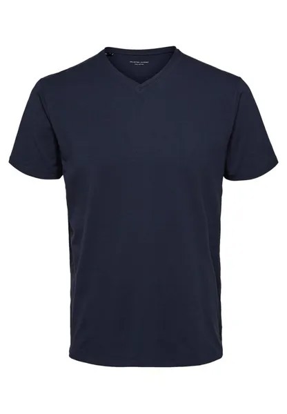 Базовая футболка Selected Homme, цвет navy blazer