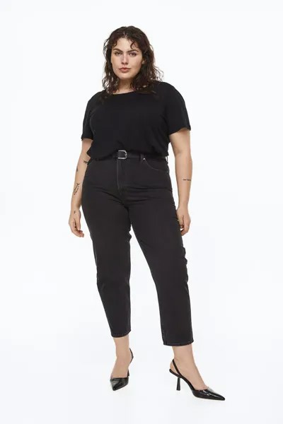 Джинсы женские H&M 0978833009 черные 58 IT (доставка из-за рубежа)