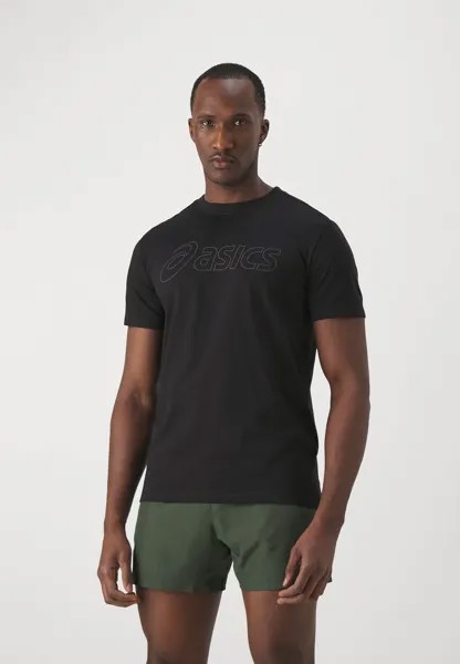 Спортивная футболка Logo Tee ASICS, цвет performance black/graphite grey