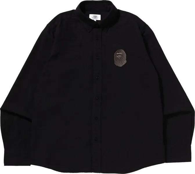 Рубашка BAPE One Point Corduroy Relaxed Fit Shirt 'Black', черный