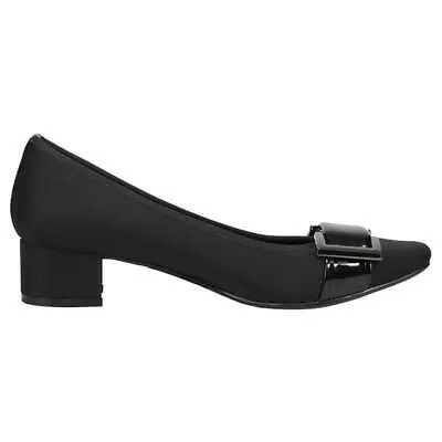 VANELi Arette Туфли-лодочки на блочном каблуке с круглым носком Женское черное платье Повседневная ARETTE-31135