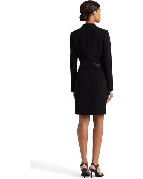 Платье LAUREN Ralph Lauren Crepe Long Sleeve Cocktail Dress, цвет Polo Black