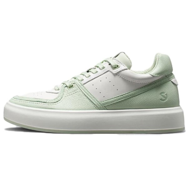Кроссовки ecco Skateboarding Shoes Women's Low-top Matcha Green/gray-white, зеленый