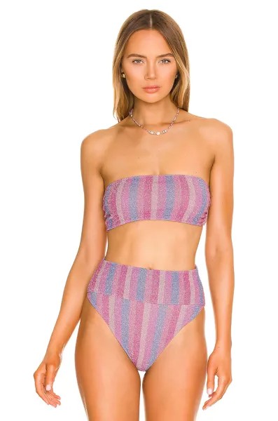 Топ бикини BEACH RIOT Kelsey, цвет Shine Valentines Stripe
