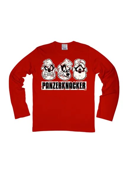 Лонгслив Logoshirt Langarmshirt Disney Panzerknacker, красный