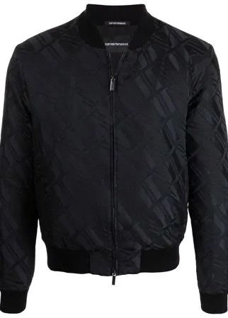 Emporio Armani бомбер с жаккардовым логотипом