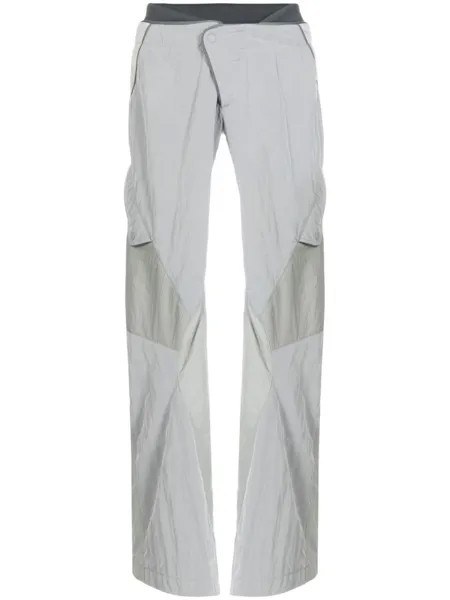 Hyein Seo укороченные брюки со вставками, серый