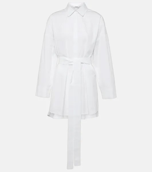 Блузка из хлопкового поплина с поясом и поясом 'S Max Mara, белый