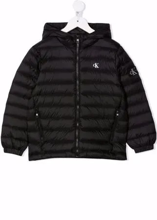 Calvin Klein Kids пуховик с логотипом