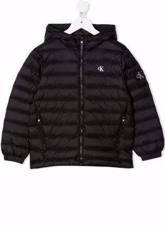 Calvin Klein Kids пуховик с логотипом