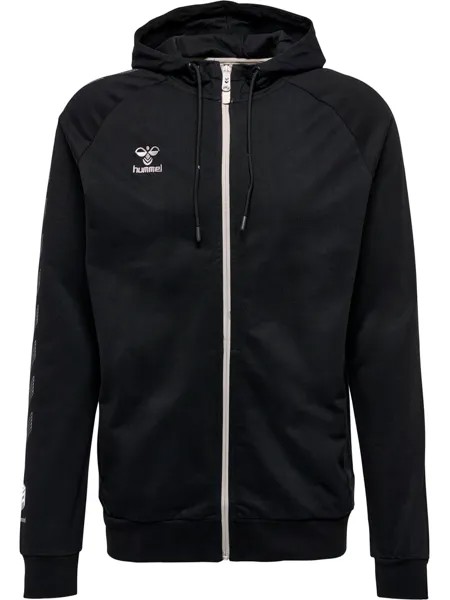 Толстовка Hummel Hoodie Hmlmove Grid Cot. Zip Hoodie Woman, черный
