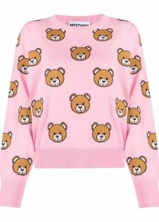 Moschino джемпер Teddy Bear вязки интарсия