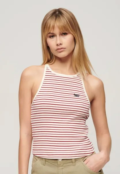 Топ ESSENTIAL LOGO STRIPED RACER Superdry, цвет red stripe