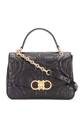 Salvatore Ferragamo стеганая сумка-тоут с декором Gancini
