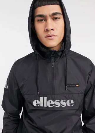 Черная куртка без застежки со светоотражающим логотипом ellesse-Черный