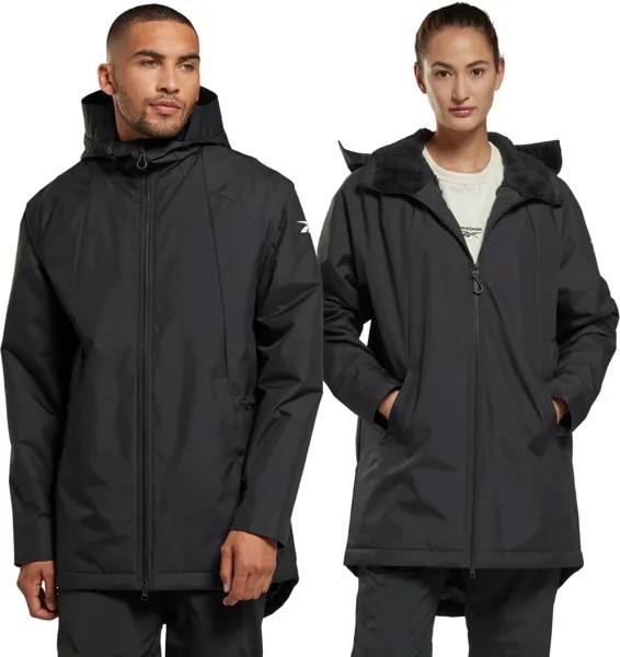 Куртка мужская Reebok Outerwear Urban Fleece Parka черная 2XS