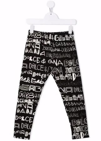 Dolce & Gabbana Kids легинсы с логотипом