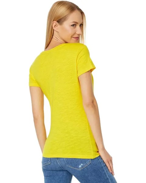 Футболка U.S. POLO ASSN. Scoop Neck Solid T-Shirt, цвет Scoring Yellow