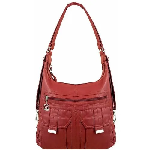 Сумка-рюкзак женская DOLPHIN БП-00003674, цвет- красный