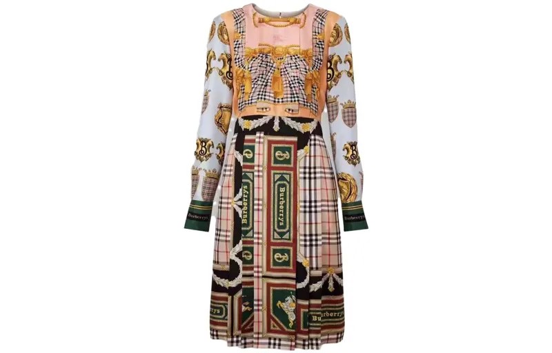 Платье с длинными рукавами женское многоцветное Burberry