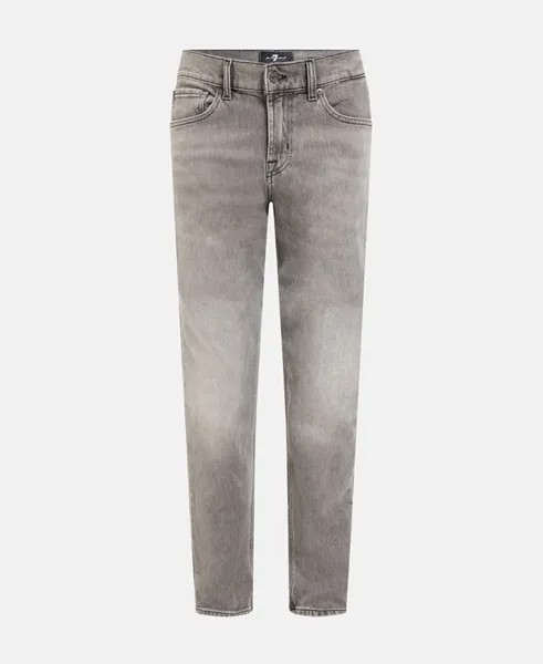 Джинсы узкого кроя 7 for all Mankind, цвет Medium Grey