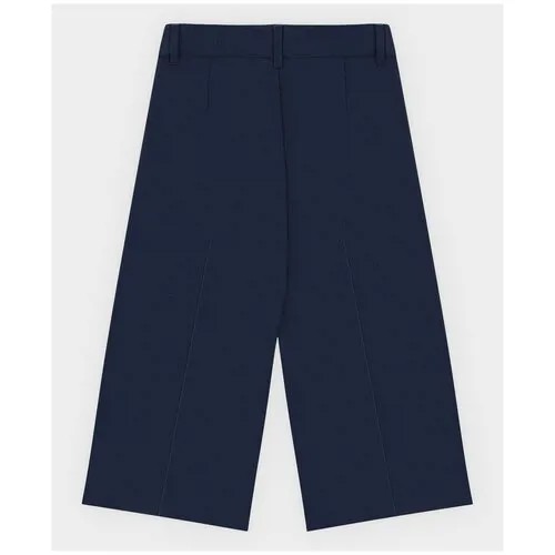 Брюки-кюлоты синие Button Blue для девочек, модель 222BBGS63051000, размер 152