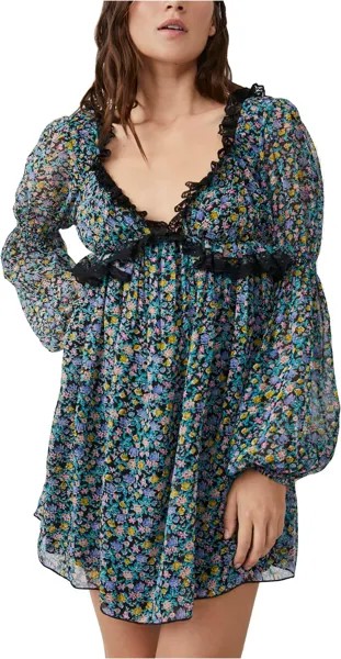 Мини-платье Пенни Free People, черный