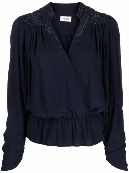 Zadig&Voltaire блузка Tori с длинными рукавами