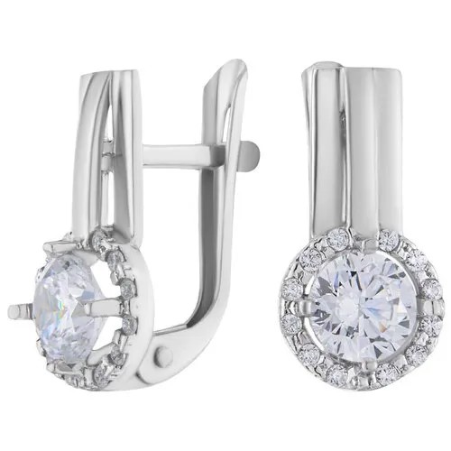 Серьги серебряные с фианитами арт. 2129042/9