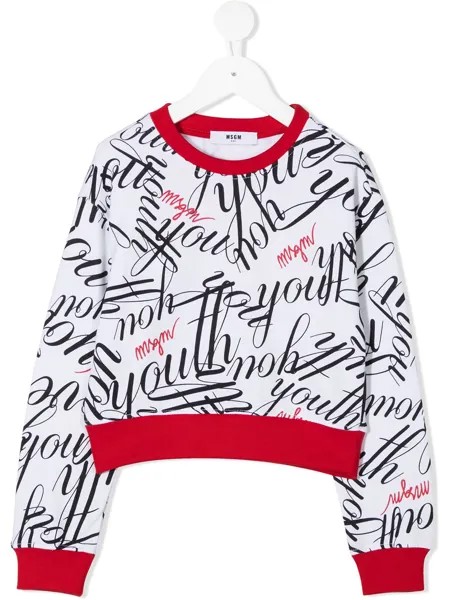 MSGM Kids толстовка с принтом