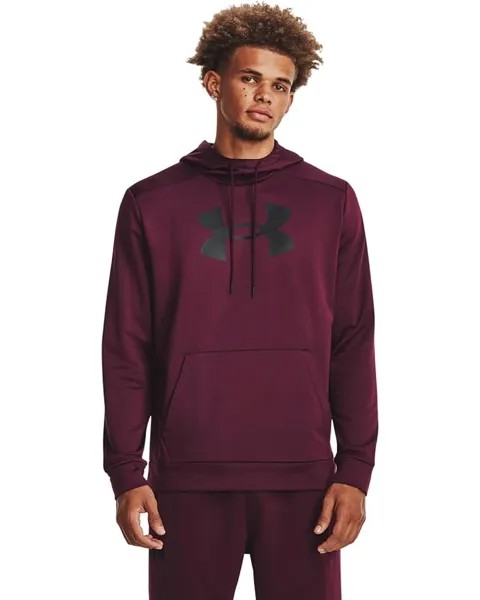 Худи Under Armour Armour Fleece Big Logo, цвет Dark Maroon/Black