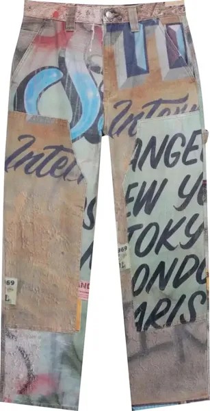 Брюки Stussy Alfonso Canvas Work, мультиколор