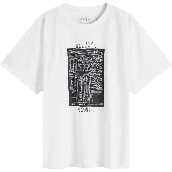 Футболка Mm6 Maison Margiela Welcome T-Shirt, белый