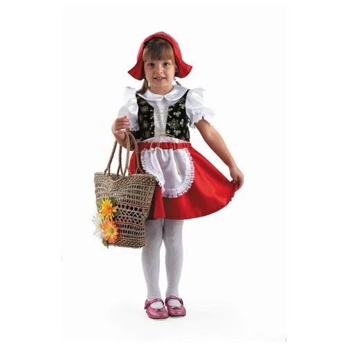 Карнавальный костюм «Красная Шапочка», текстиль, размер 26, рост 104 см