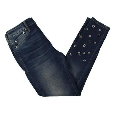 Женские джинсы скинни Mavi Jeans Tess с высокой посадкой и люверсами из денима BHFO 1700