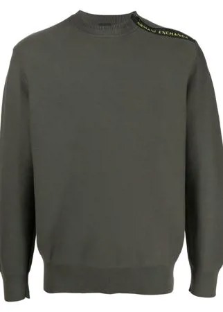 Armani Exchange пуловер с логотипом