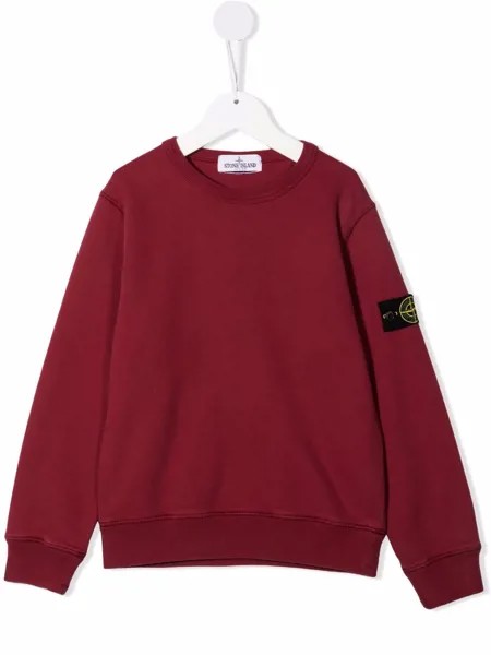 Stone Island Junior толстовка с нашивкой-логотипом