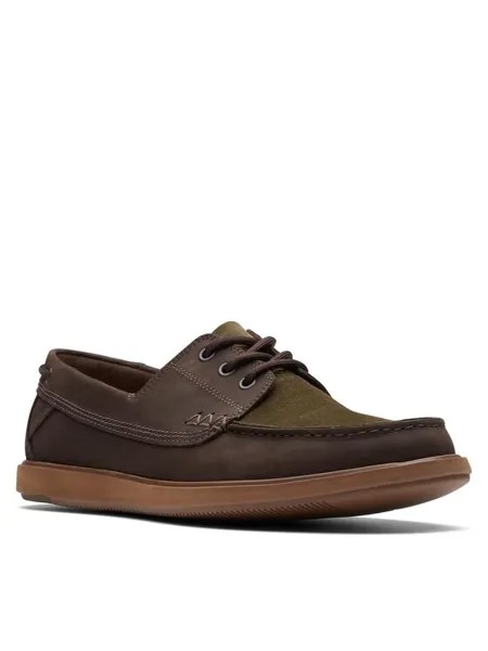 Топсайдеры мужские Clarks Bratton Boat 26172442 коричневые 44 EU