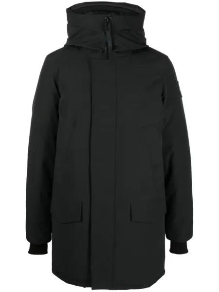 Canada Goose пуховик Langford с капюшоном, черный