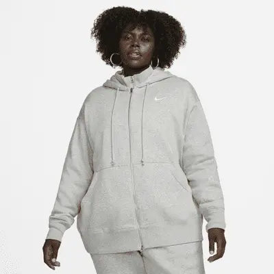 Толстовка Nike Sportswear Phoenix Fleece, цвет Dark Grey Heather/Sail