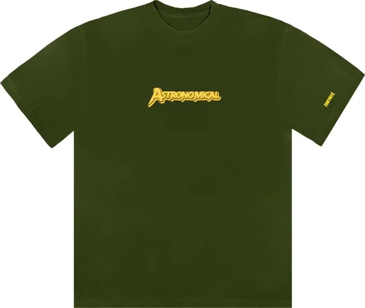 Футболка Cactus Jack by Travis Scott Astro Cyclone T-Shirt 'Green', зеленый