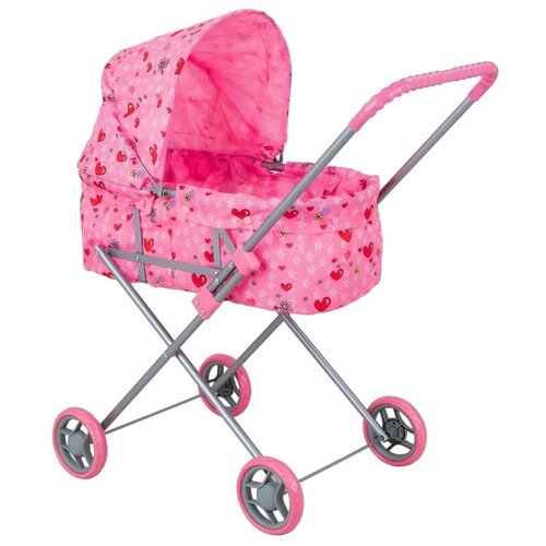 Коляска-люлька Buggy Boom Mixy (8013) светло-розовый/сердечки