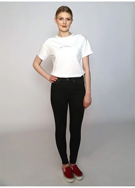 Белая женская футболка с круглым вырезом и принтом 242 LCF 242008 KAREN WHITE Lee Cooper, белый