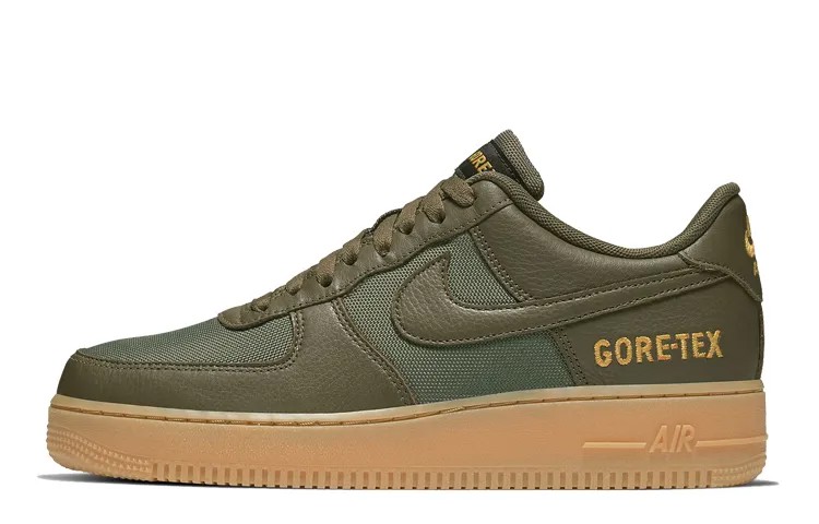 Кроссовки Nike Air Force 1 Low Gore-Tex среднего оливкового цвета