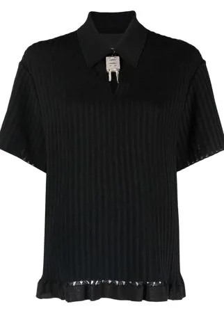 Givenchy трикотажная рубашка поло с декором 4G