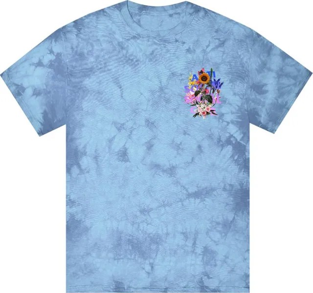 Футболка Anti Social Social Club Bouquet For The Old Days Tie Dye Tee 'Blue', синий