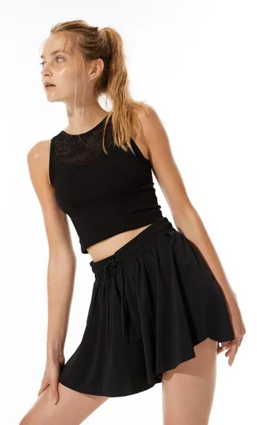 Stradivarius Спортивные Шорты Свободного Кроя Черный Xl