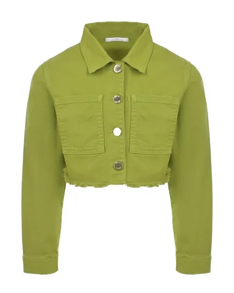 Джинсовая куртка зеленого цвета Miss Grant
